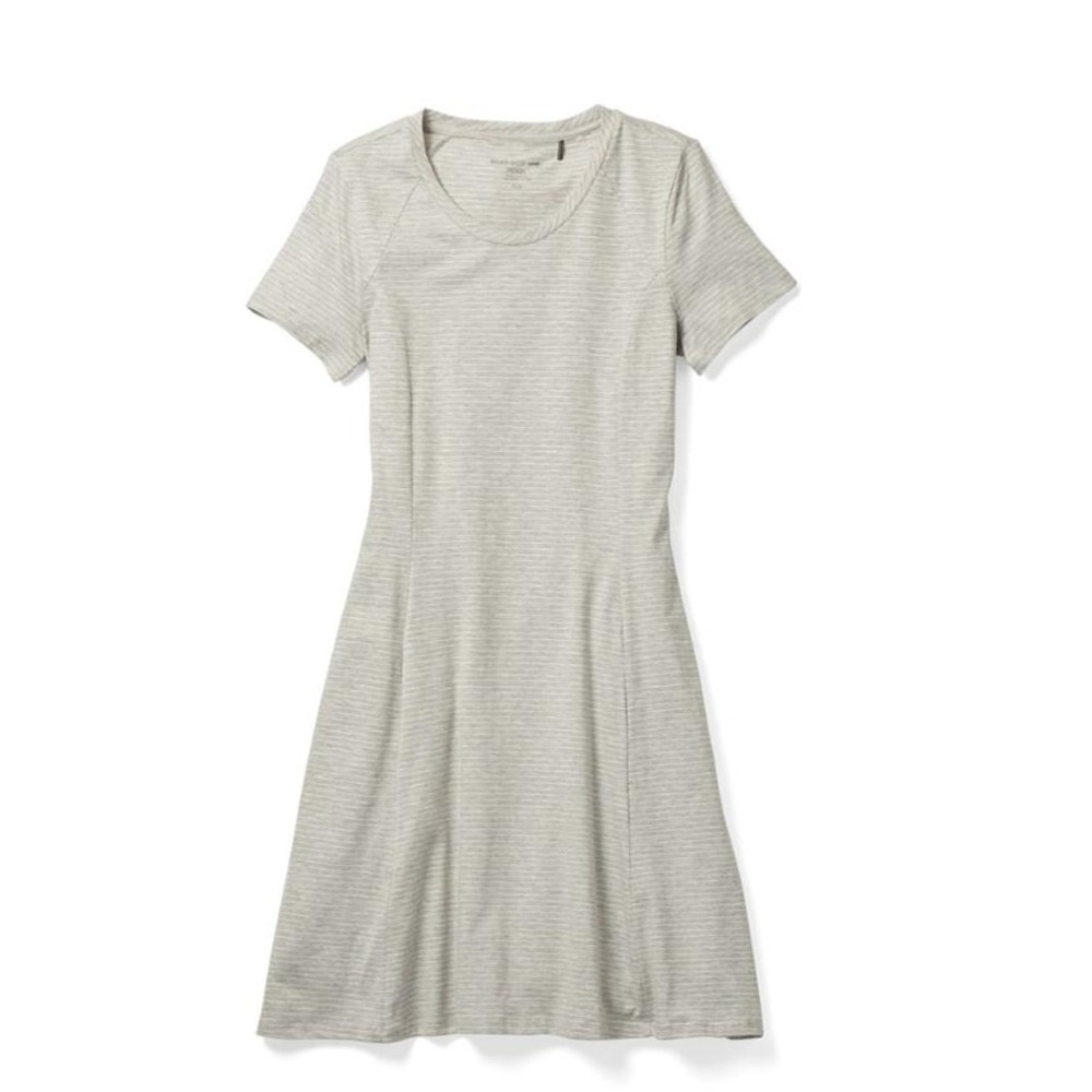 Toad & Co Windmere T Shirt Dress Small Grey Organic Cotton Tencel A-Line Pocket